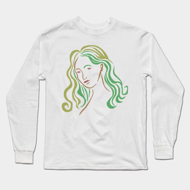 Virgo Long Sleeve T-Shirt by Pochfad